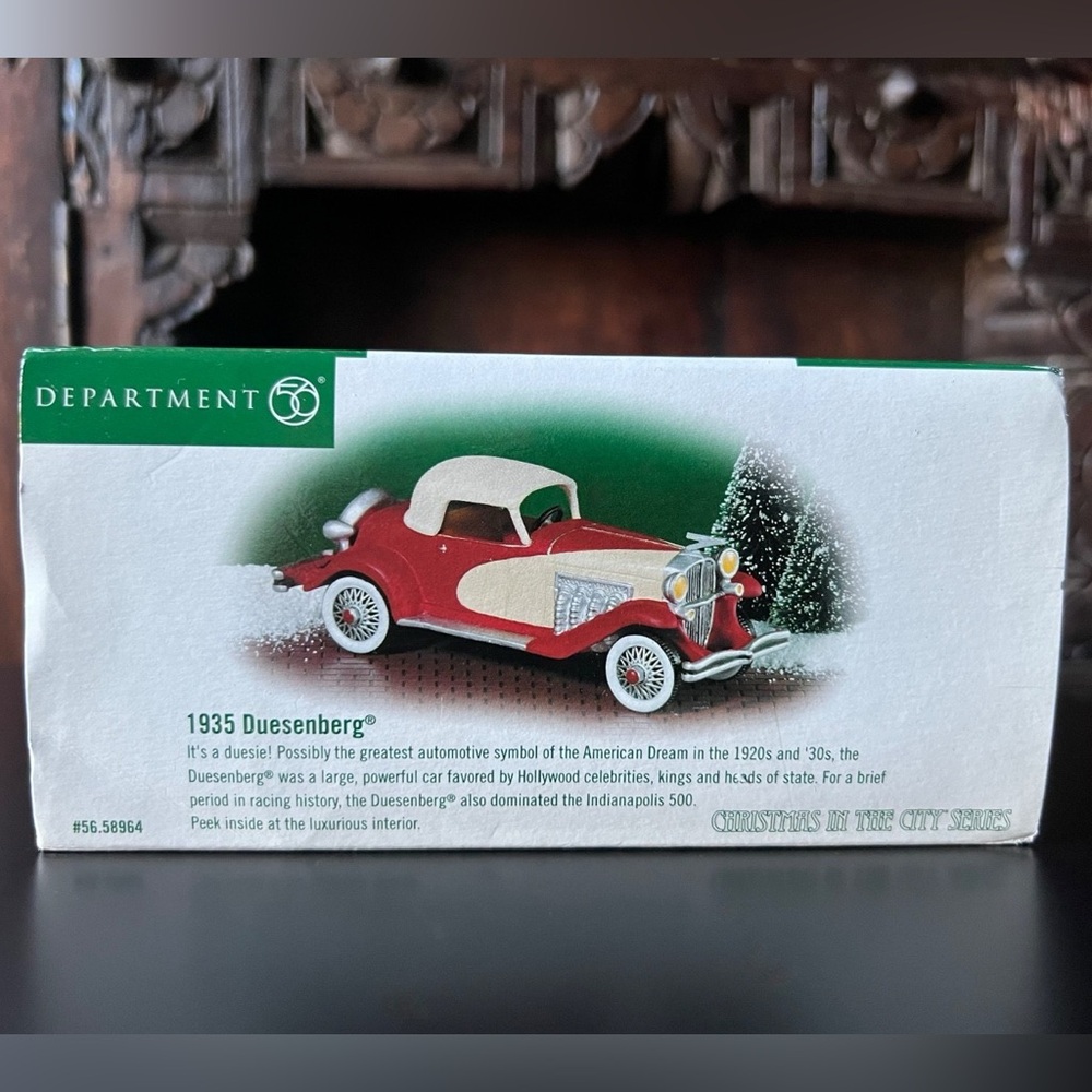 DEPT 56 1935 DUESENBERG~Christmas in the City Series~Item #56.58964~Discontinued
